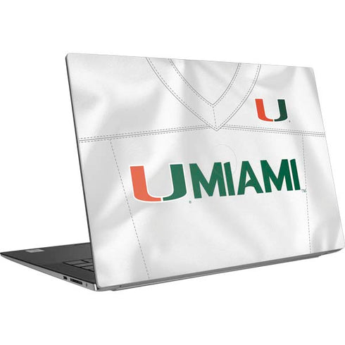 University of Miami White Jersey Dell XPS Skin